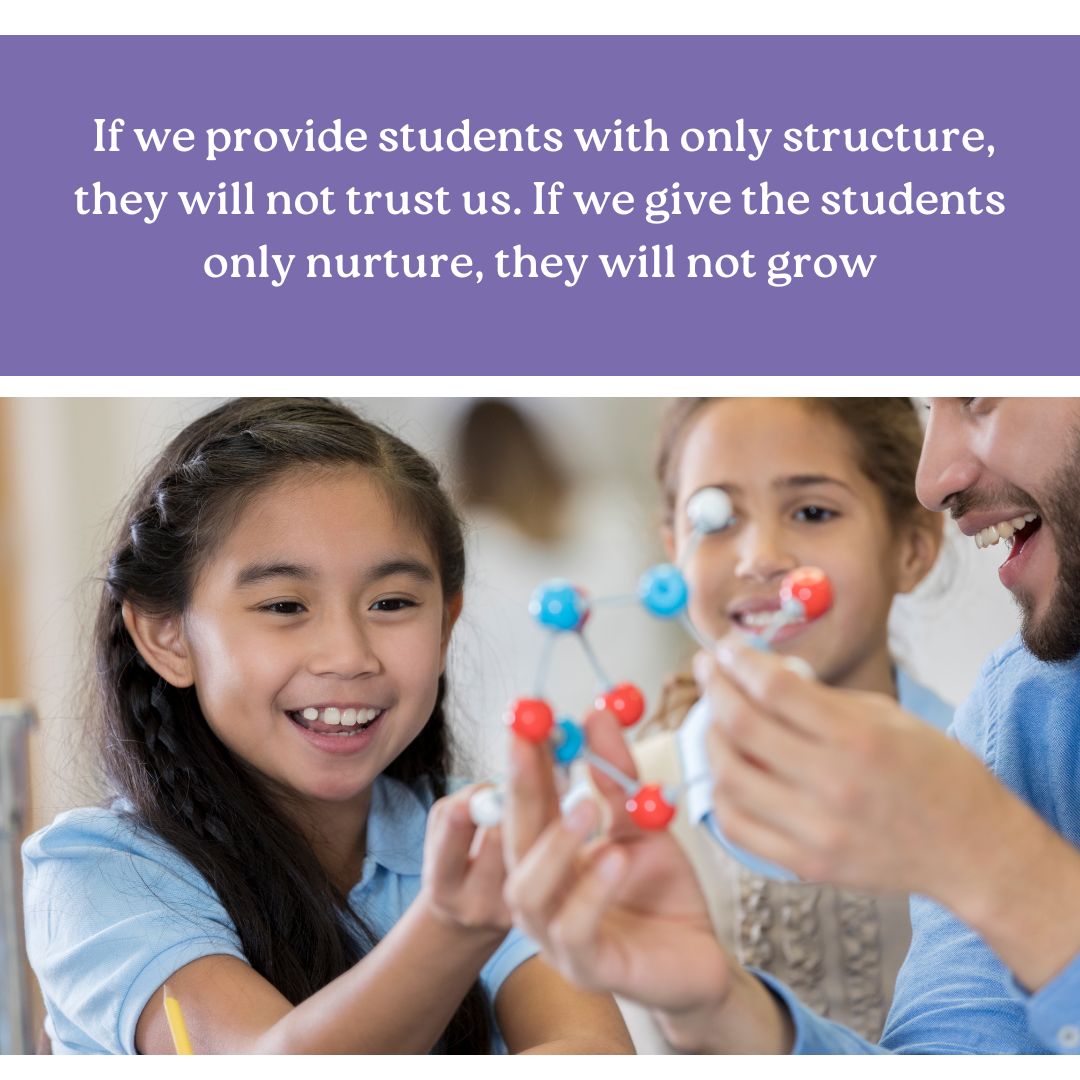 TBRI connection principles demonstrate that both structure and nurturing are critical to success in the classroom setting.