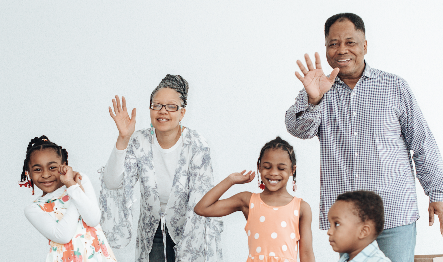 Richard and Saleese Dixson with their grandchildren
