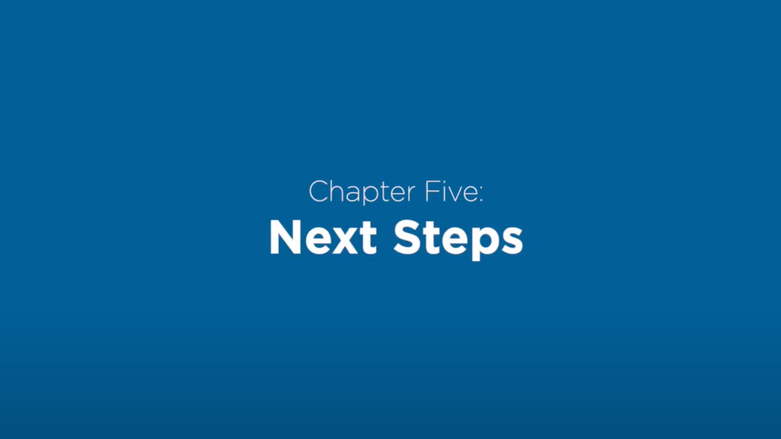 Lifeline: Chapter 5 - Next Steps